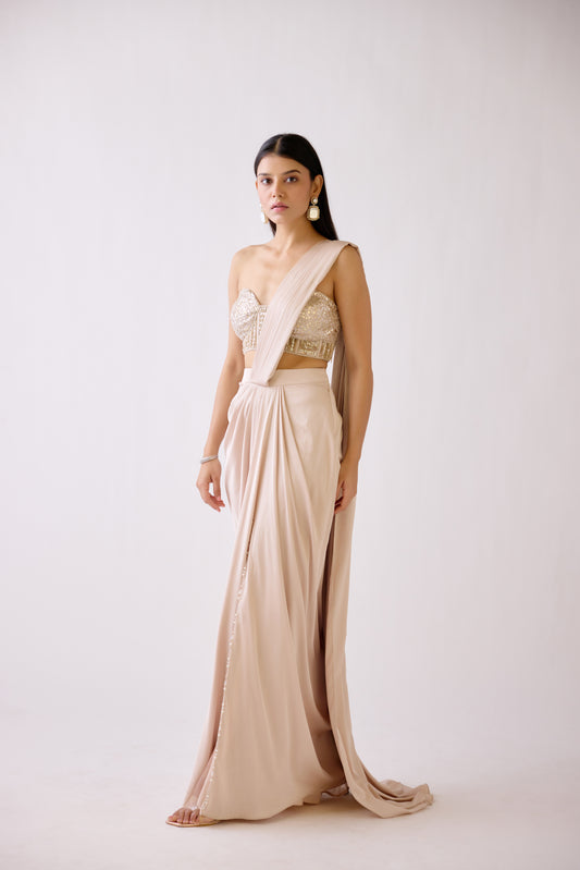 Nightfall Fête Draped Saree