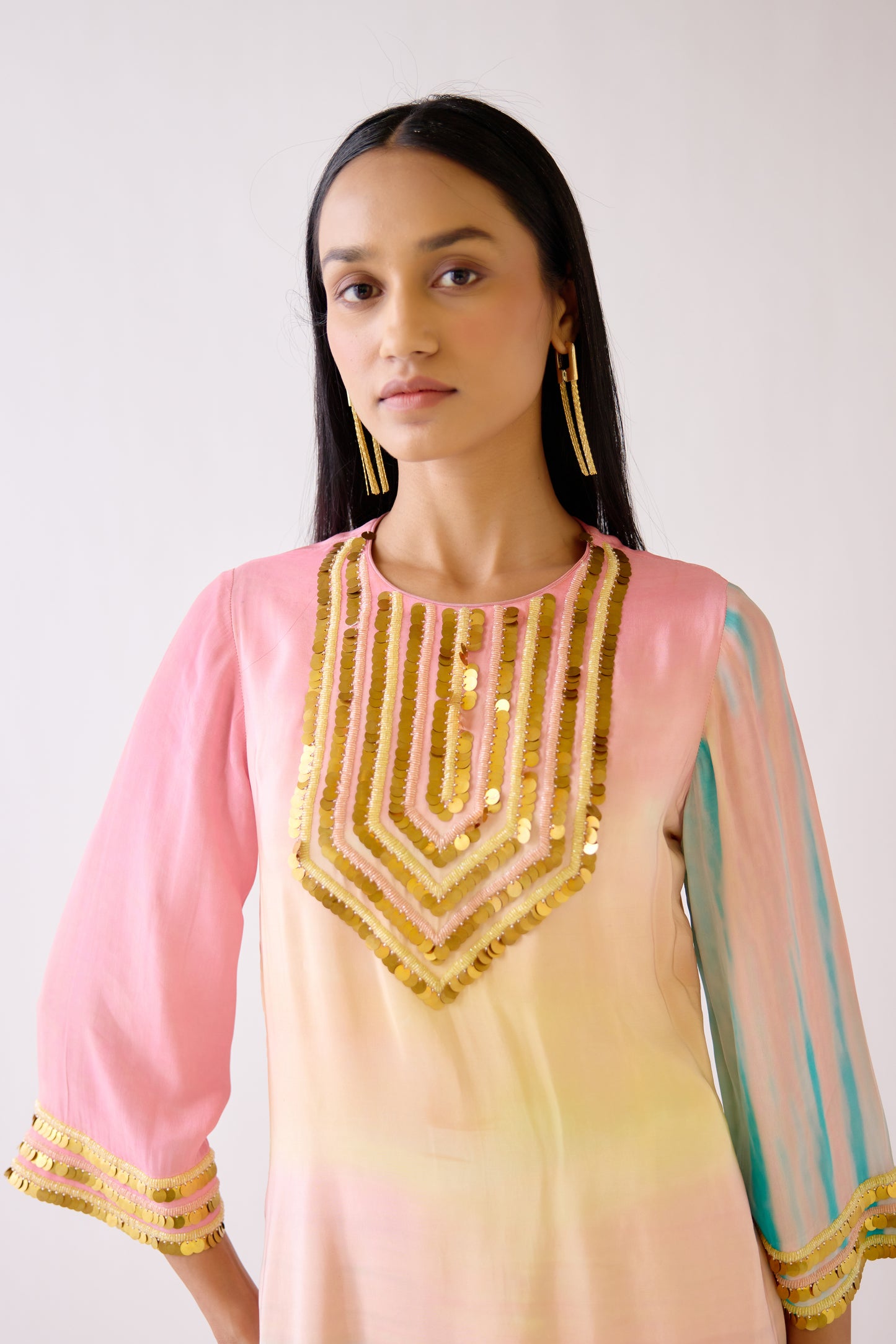 Coins Embellished Sharara Set